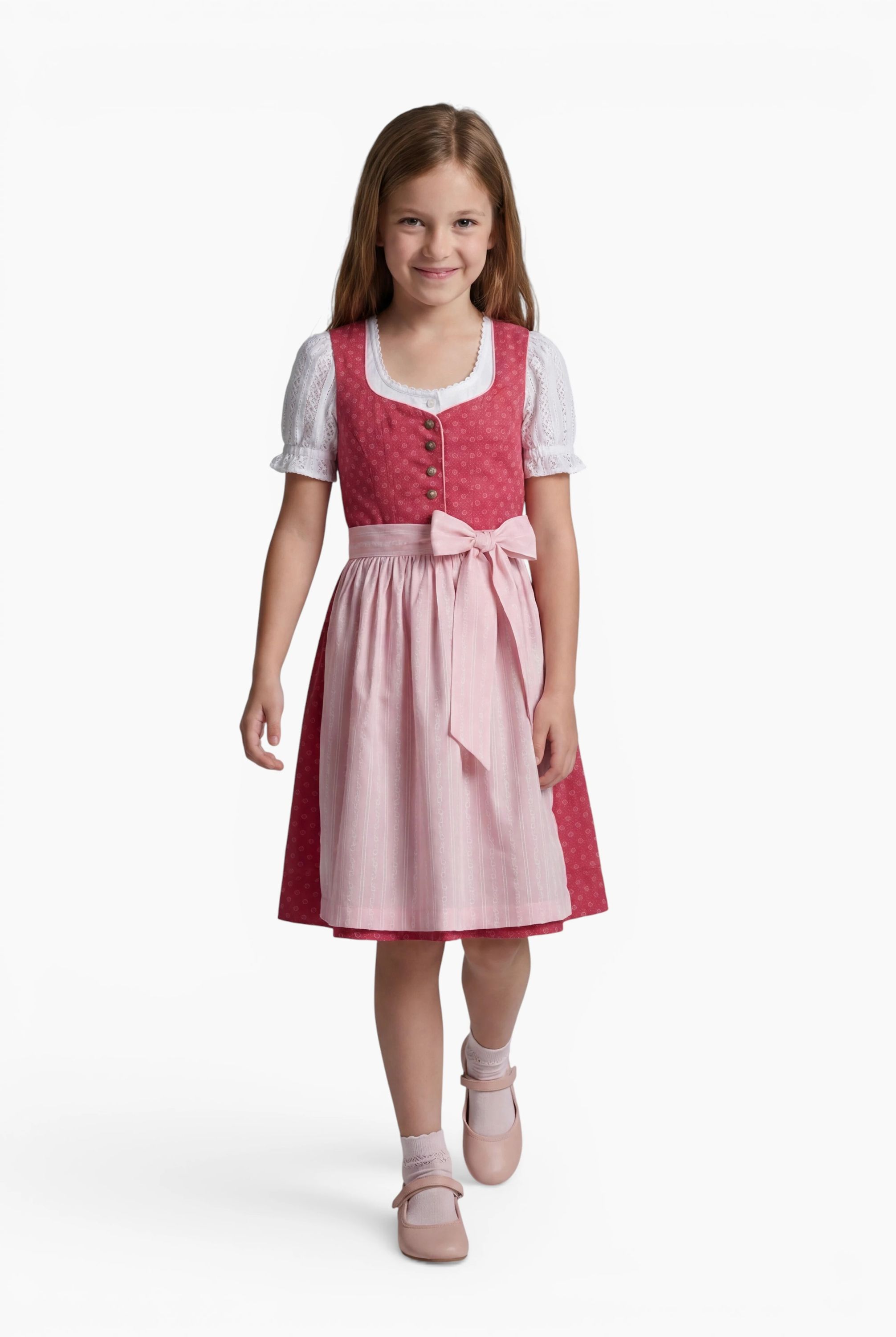Kinderdirndl Flores in Pink