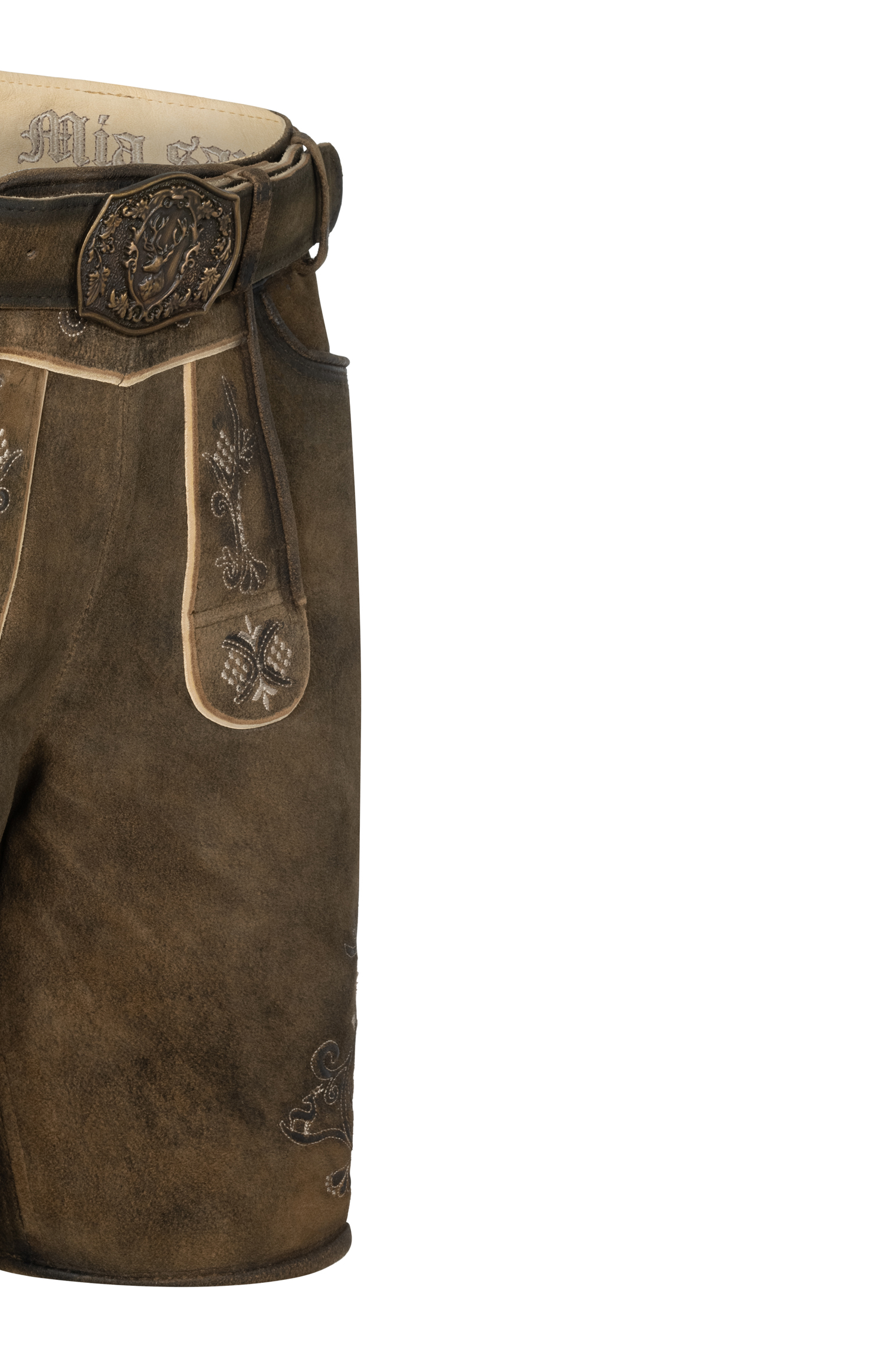 Lederhose Mondsee in Mocha von Nübler