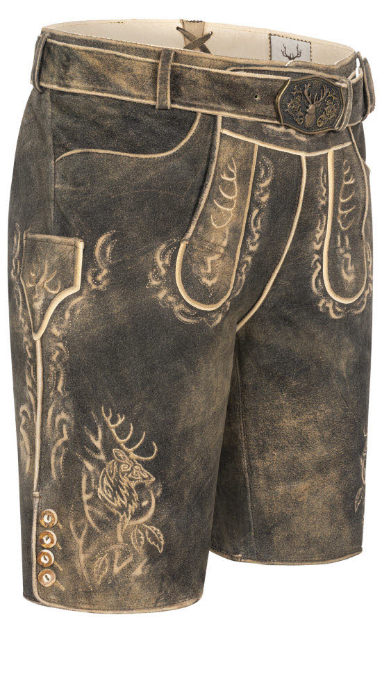 Lederhose kurz Severin in Sepia von Stockerpoint Lederhose kurz Severin in Sepia von Stockerpoint