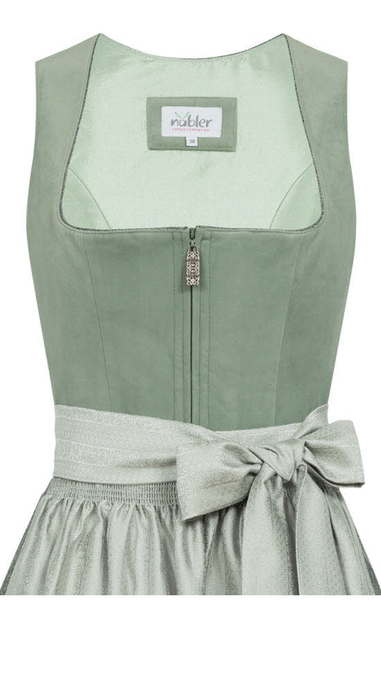 Midi Dirndl Effi in Salbei von Nübler
