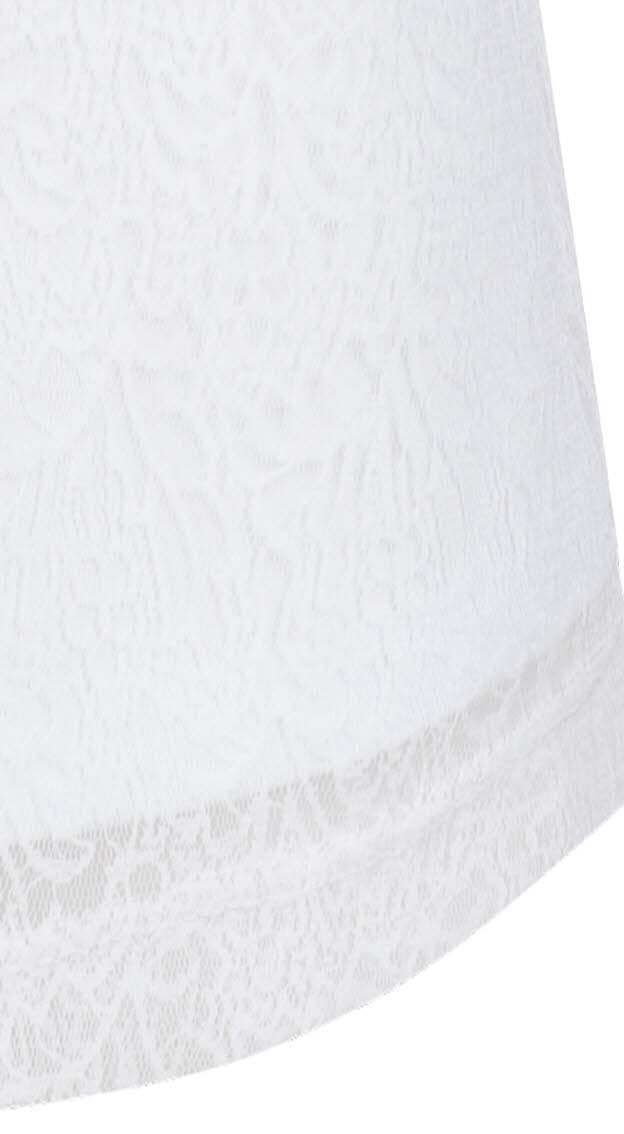 Trachten-Shirt Kurzarm Rosalinde in Weiß von h. moser