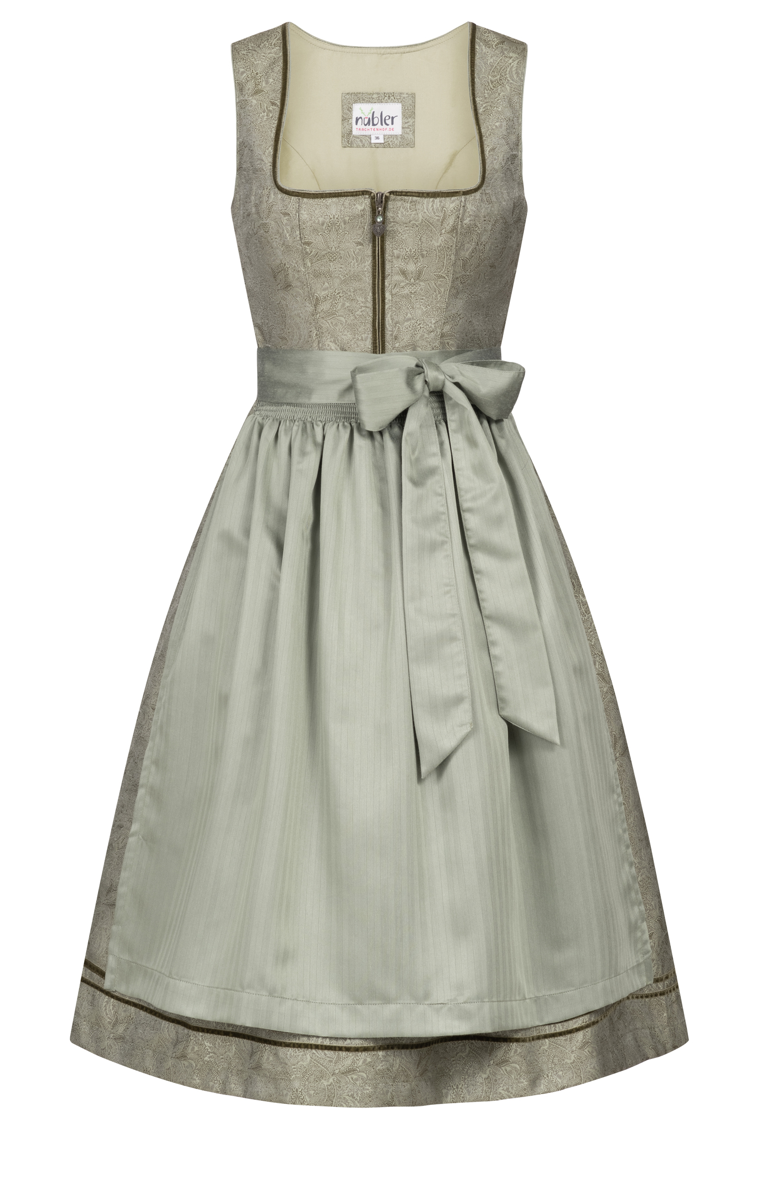 Midi Dirndl Gala in Salbei von Nübler
