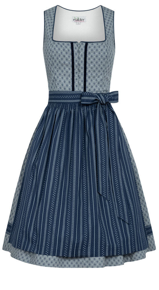 Midi Dirndl Franzi in Grafit von Nübler