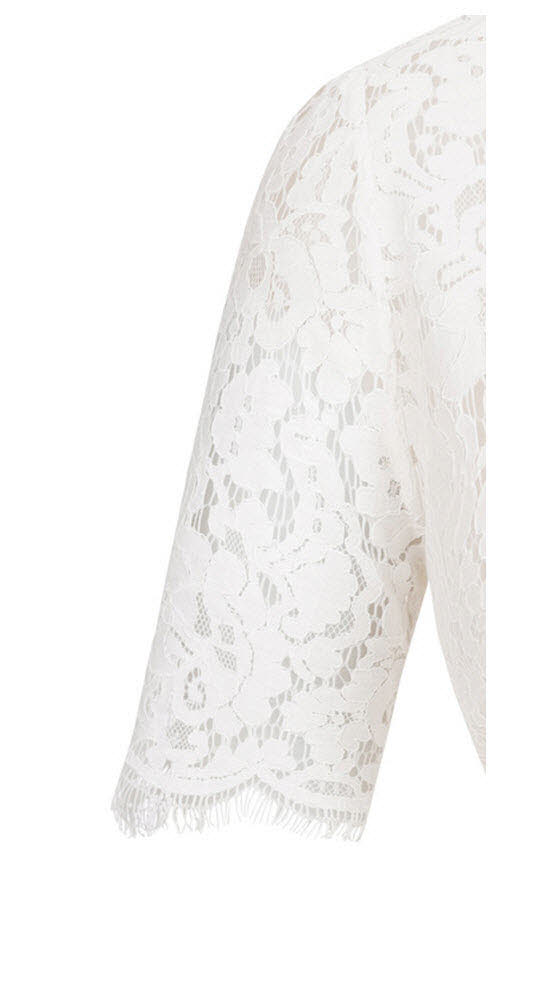 Dirndlbluse Kurzarm Melani in Creme von Nübler Größe 32