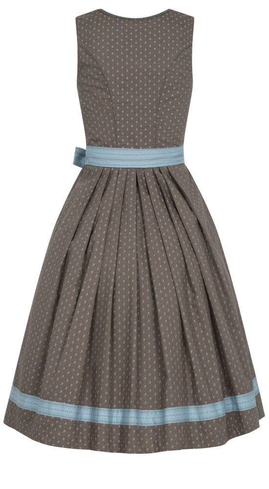 Midi Dirndl Felicitas in Braun von Nübler