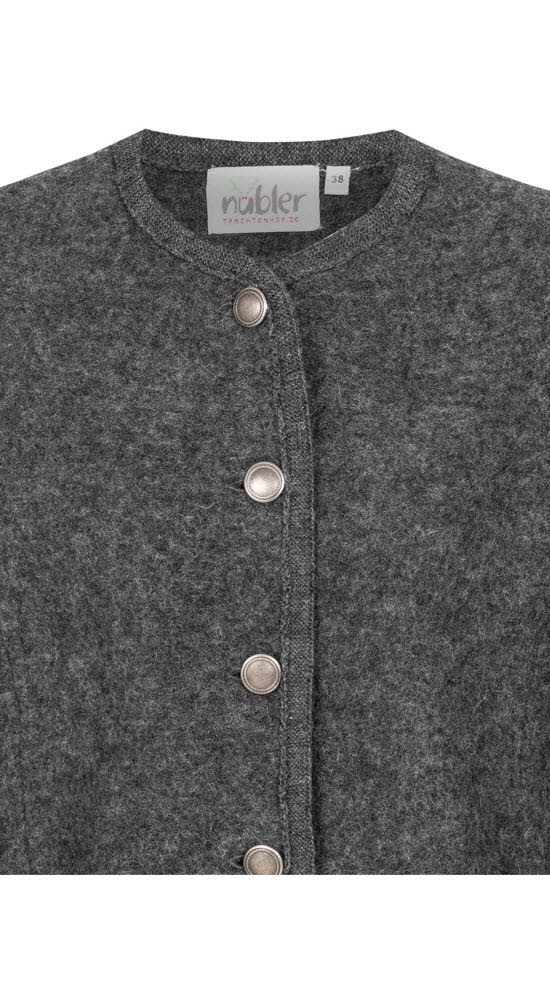 Walkjacke Langarm Sina in Anthrazit von Nübler