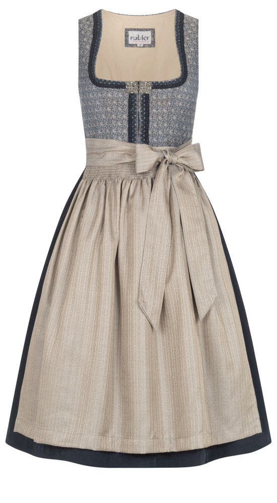 Dirndl midi Leni in Blau von Nübler