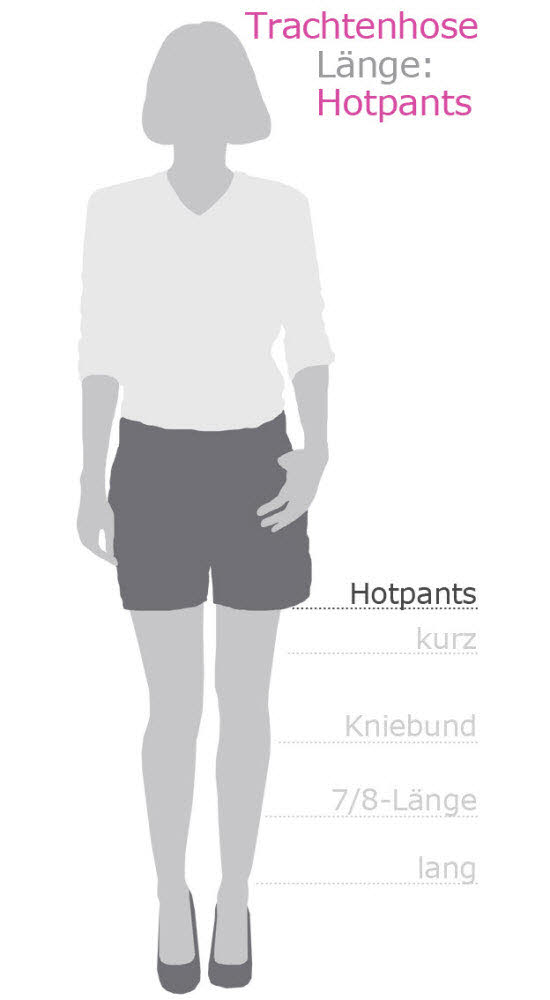 Lederhose Hotpants Zelda in Braun von Nübler