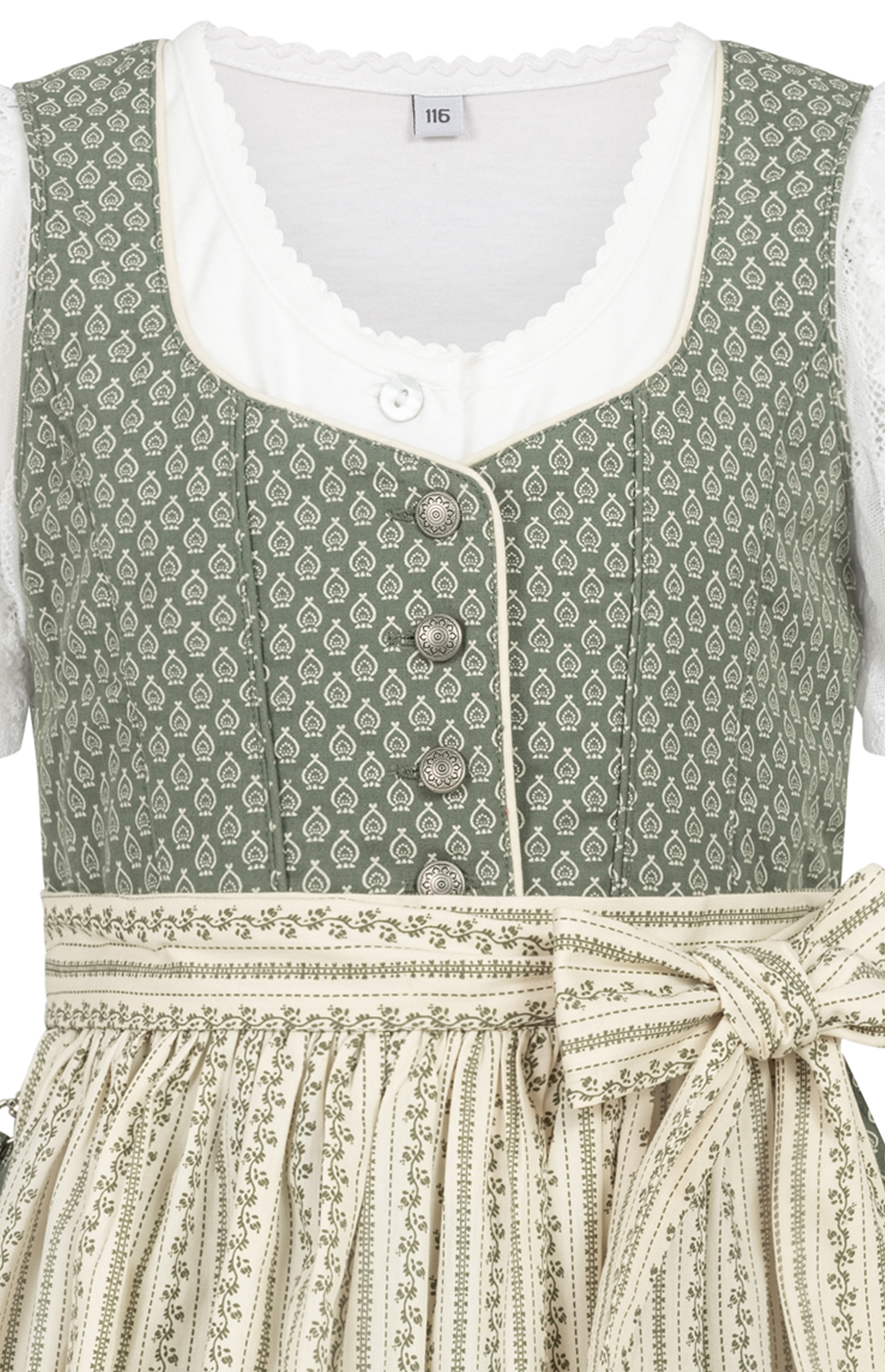 Kinderdirndl Fredericke in Salbei von Nübler