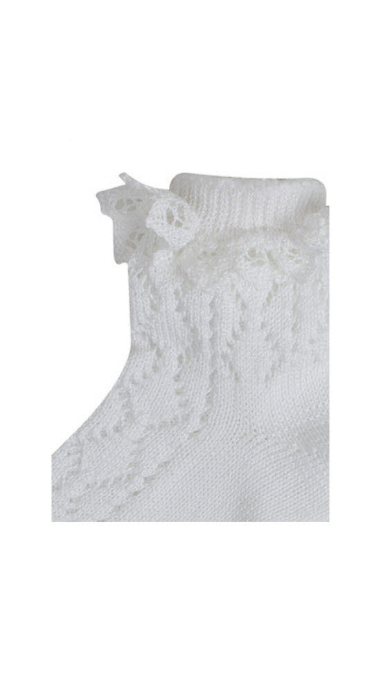 Kinder Socken Biene in Weiß von Dirks