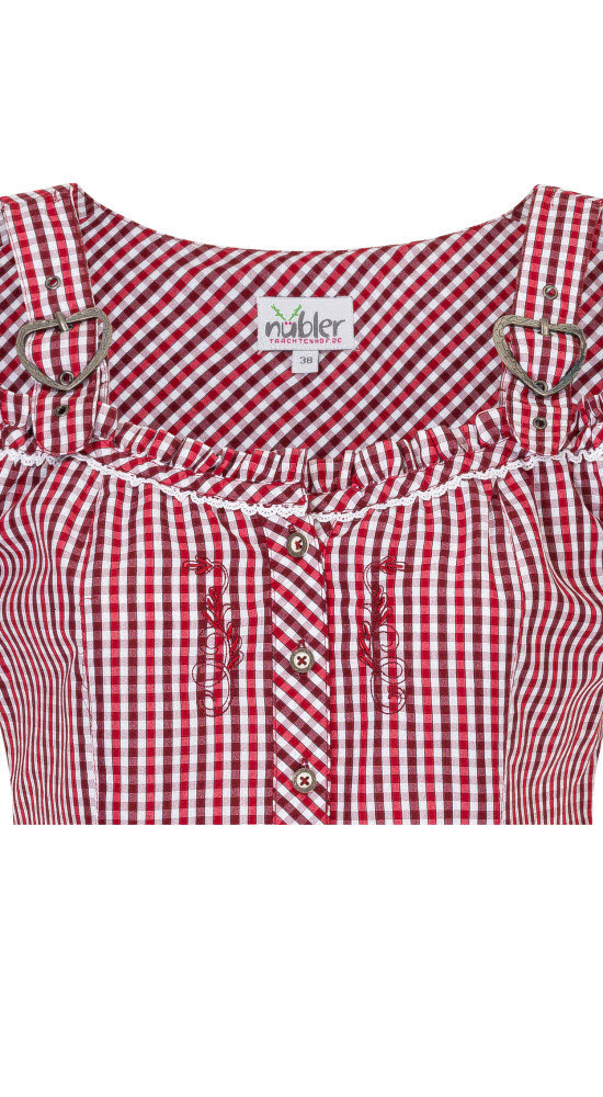 Miederbluse Herta in Rot von Nübler