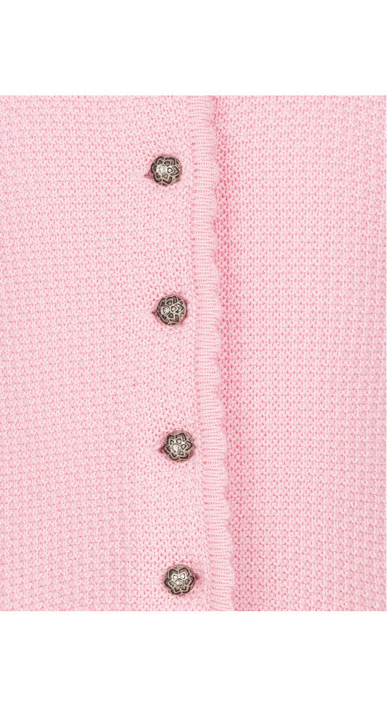 Kinderstrickjacke Yvonne in Rosa von Nübler