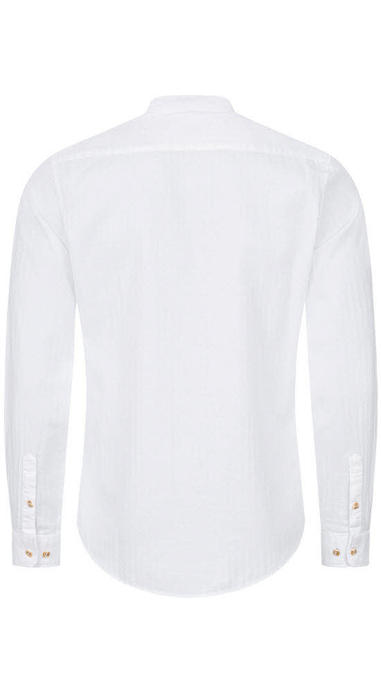 Trachtenhemd Langarm Phinix in Weiß von Nübler