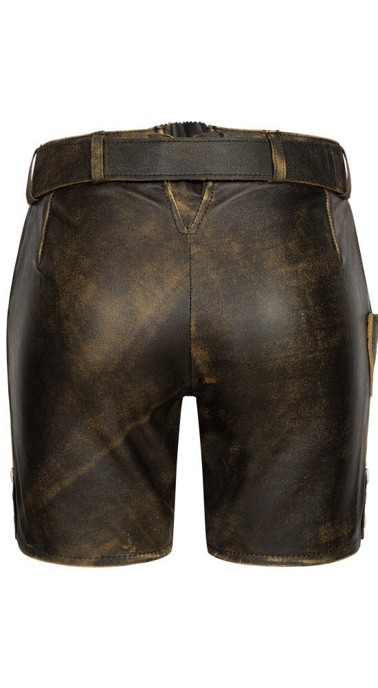 Lederhose Hotpants Zelda in Braun von Nübler