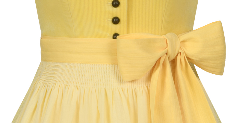Mini Dirndl Fleur in Zitronenfalter von Nübler
