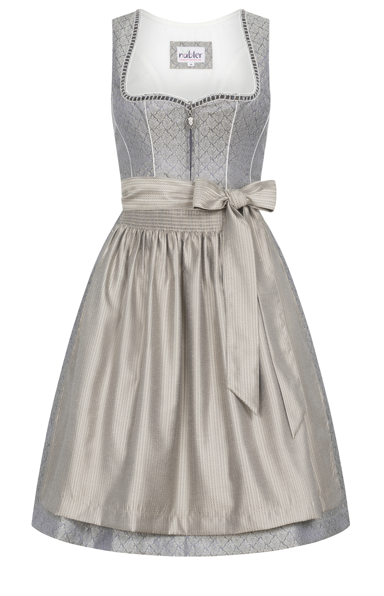Midi Dirndl Georgina in Graphit von Nübler