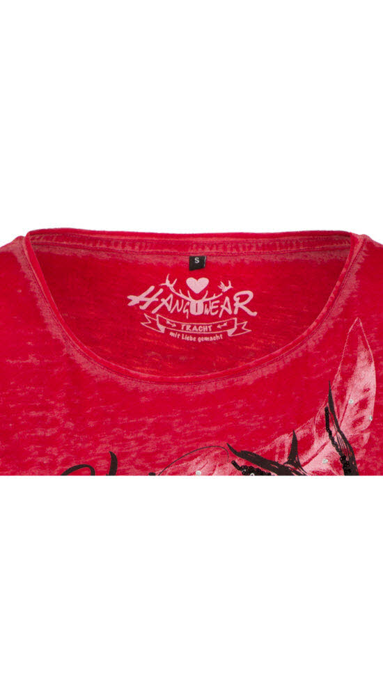 Trachtenshirt Thordis in Rot von hangOwear