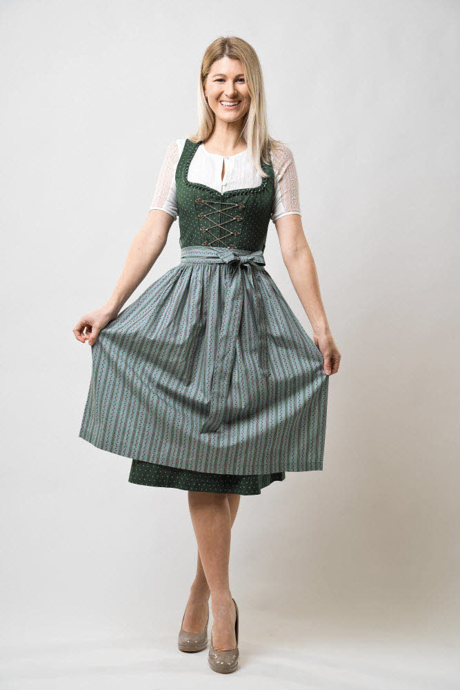 Damen Dirndl midi im Landhausstil, Rocklänge 70cm