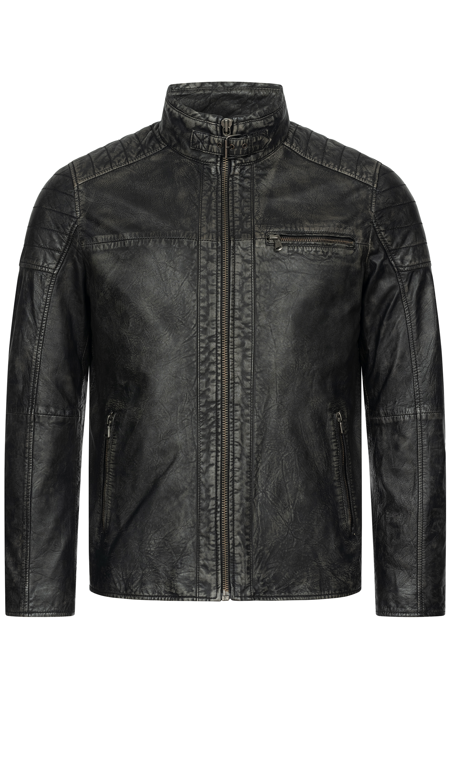 Lederjacke Yanis in Anthrazit von Nübler