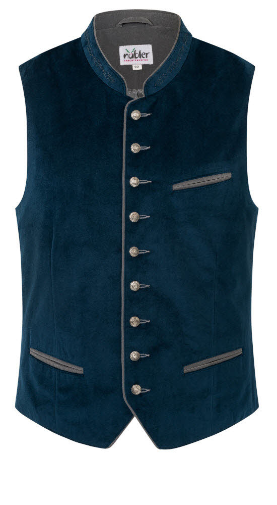 Trachtengilet Kurt in Blau von Nübler Trachtengilet Kurt in Blau von Nübler