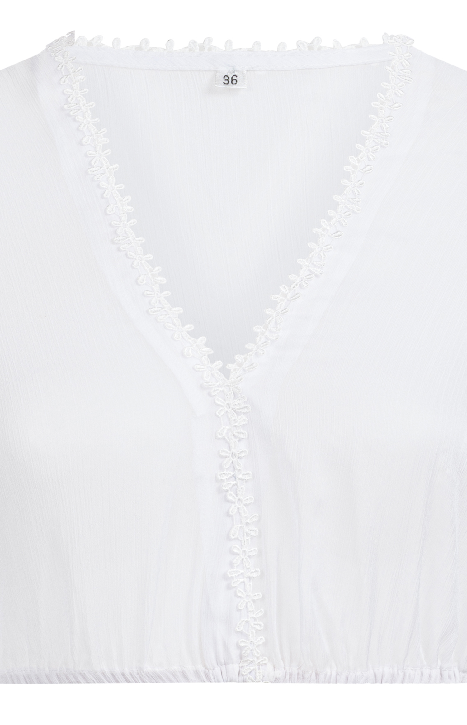 Dirndlbluse Caro in Schneeweiß von Nübler