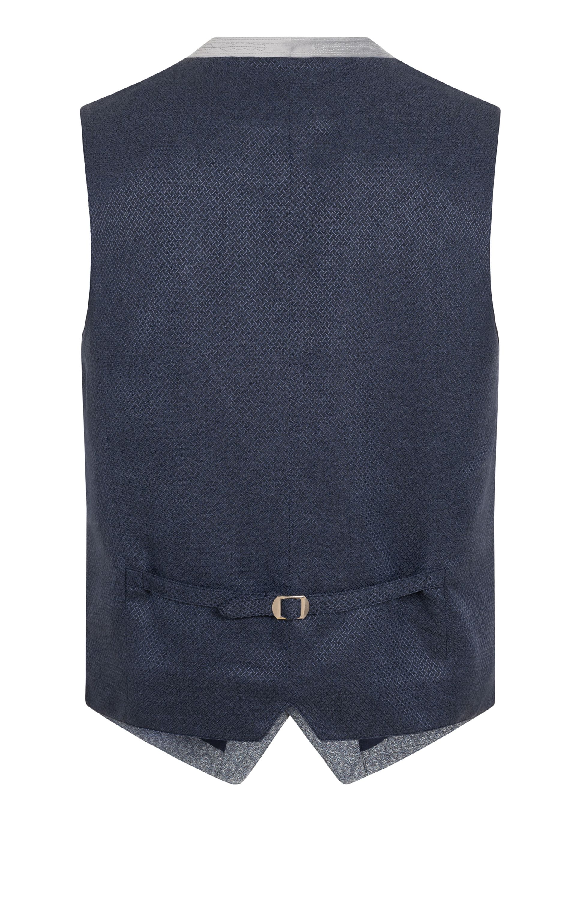 Trachtengilet Milo in Blau-Grau von Nübler