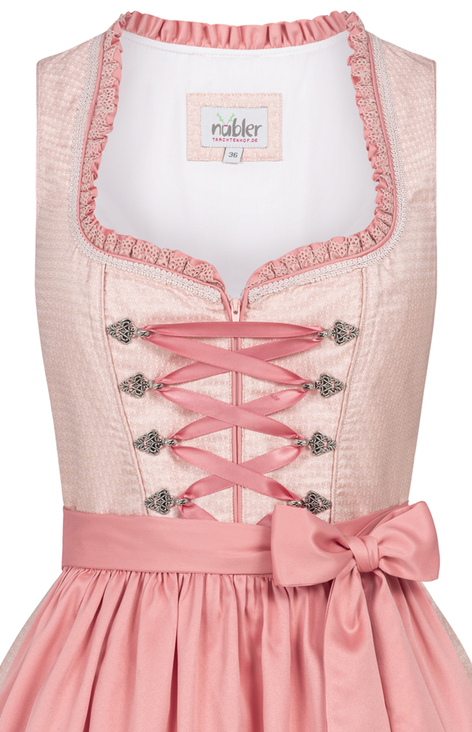 Midi Dirndl Lisa in Apricot von Nübler
