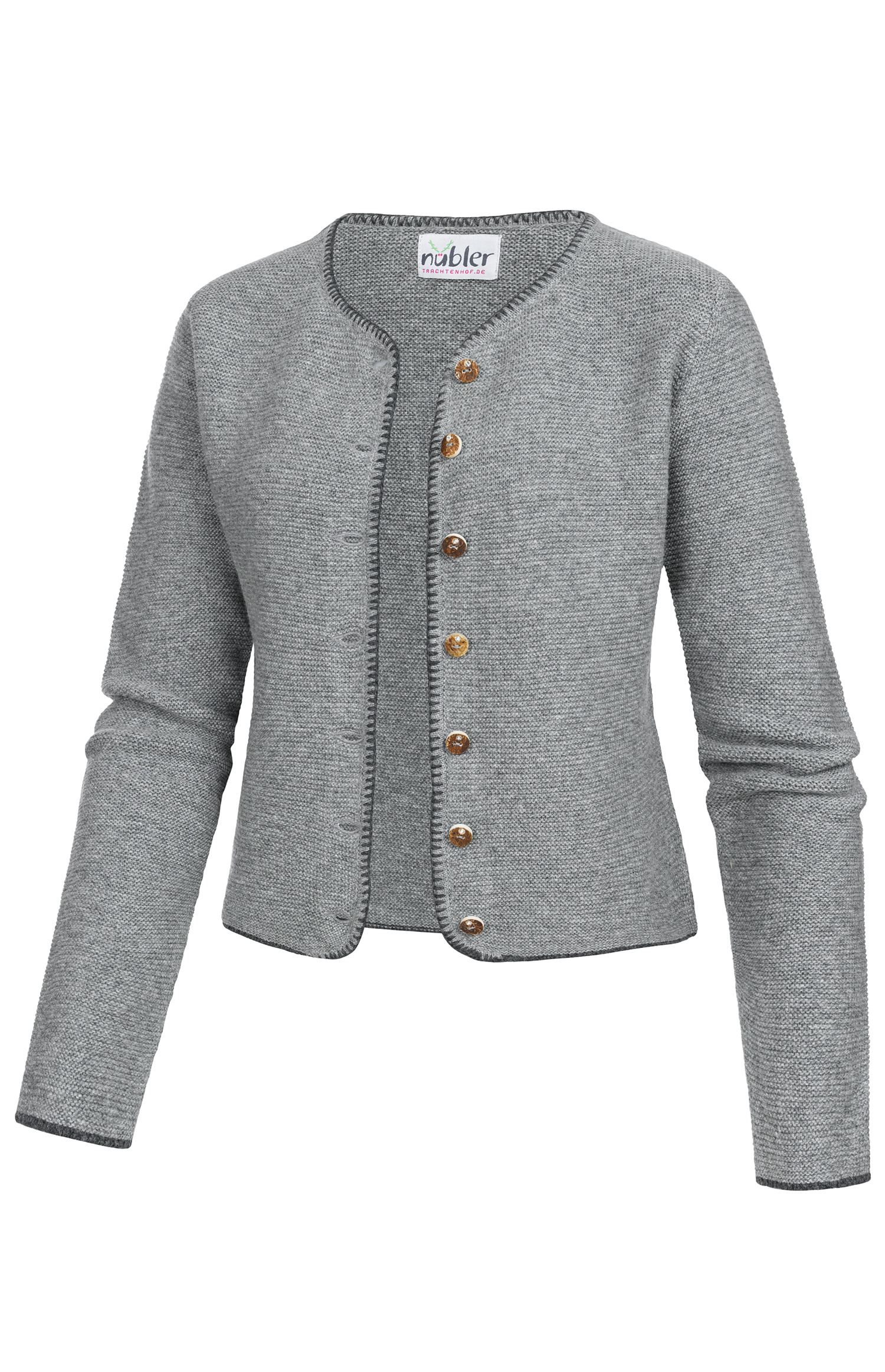 Dirndlstrickjacke Maria in Zinn von Nübler
