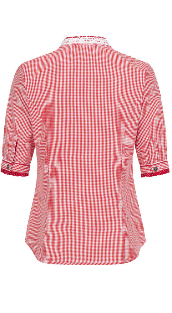 Trachtenbluse kurzar Sandy in Rot