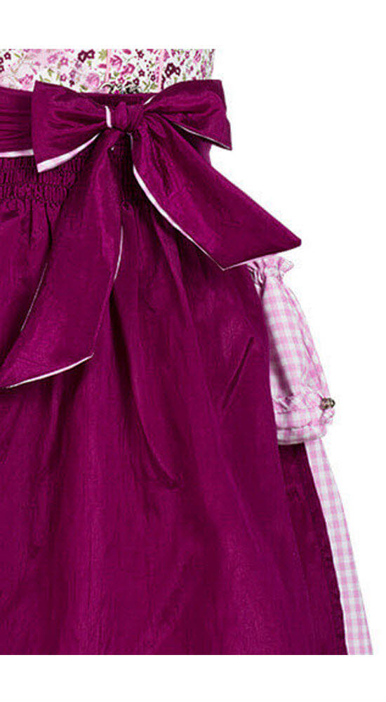 Kinderdirndl Nadja in Beere, 3-teiliges Set