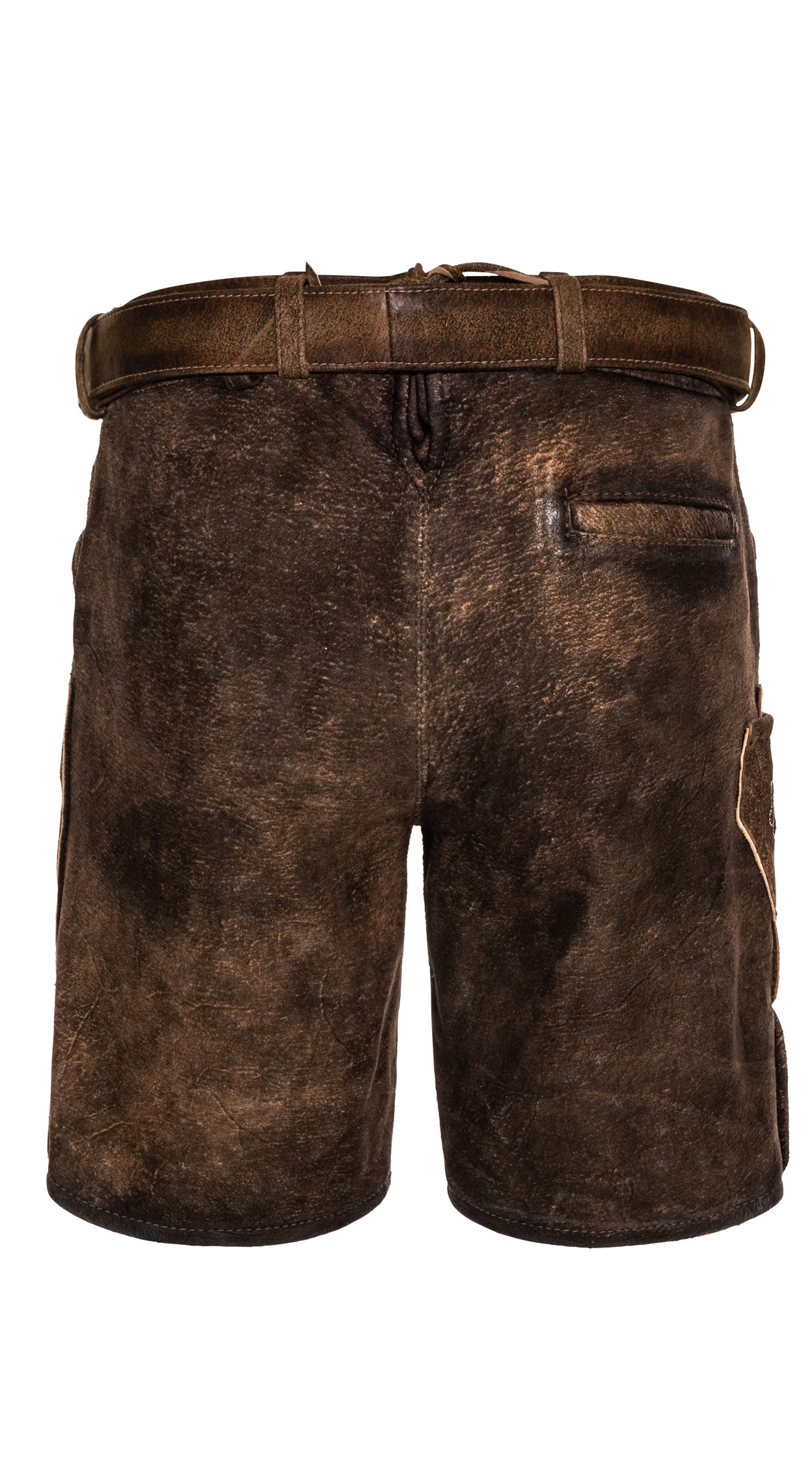 Kinderlederhose kurz Adam in Dunkelbraun von Nübler