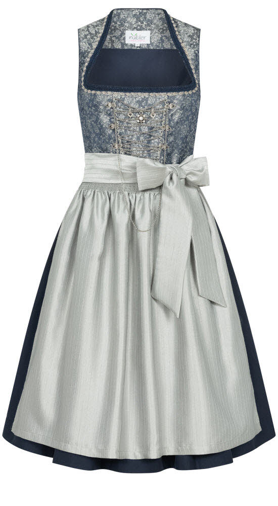 Dirndl midi Luzy in Blau von Nübler