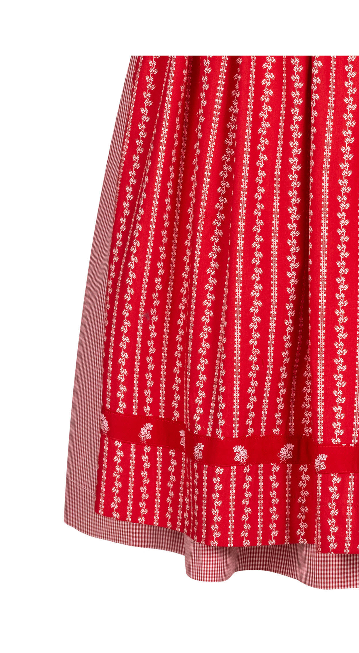 Kinderdirndl Larissa in Rot, 3-teiliges Set