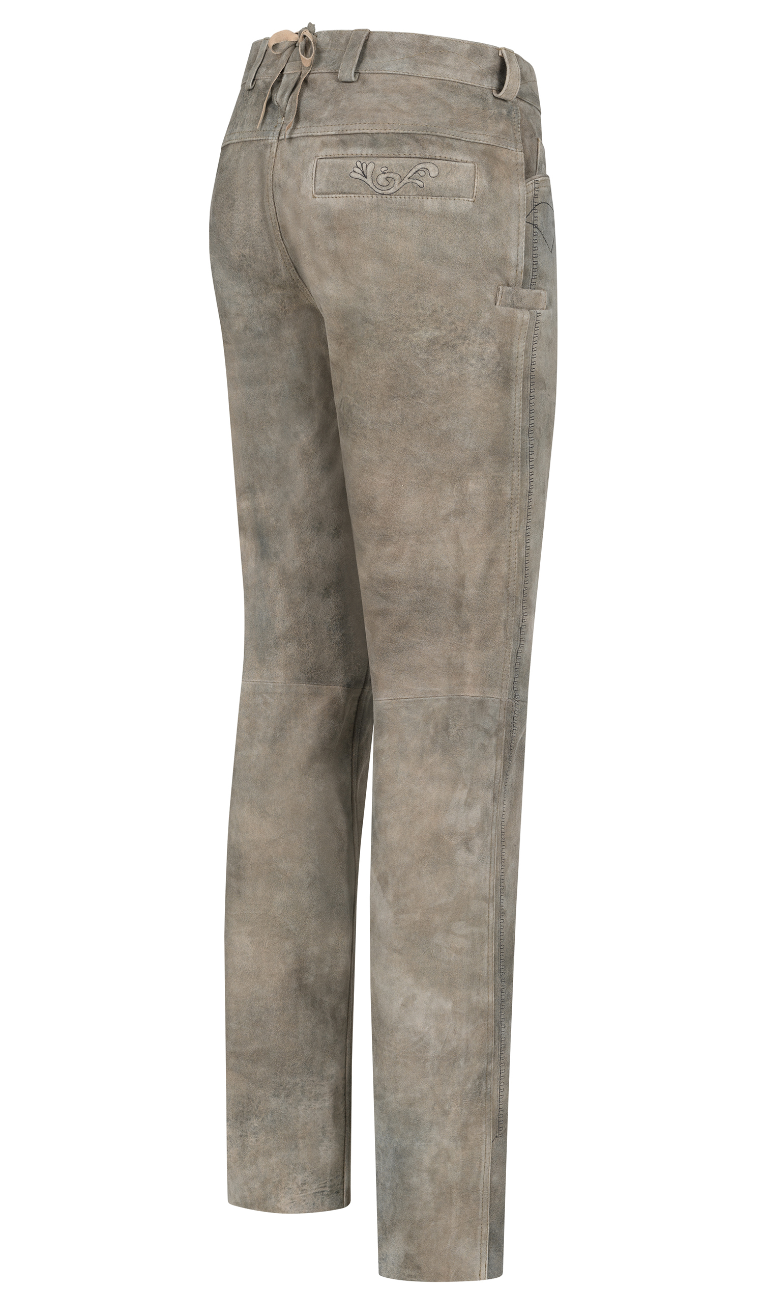 Lederhose lang Adrian in Antikbraun von Nübler