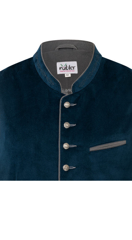 Trachtenweste Kurt in Blau von Nübler