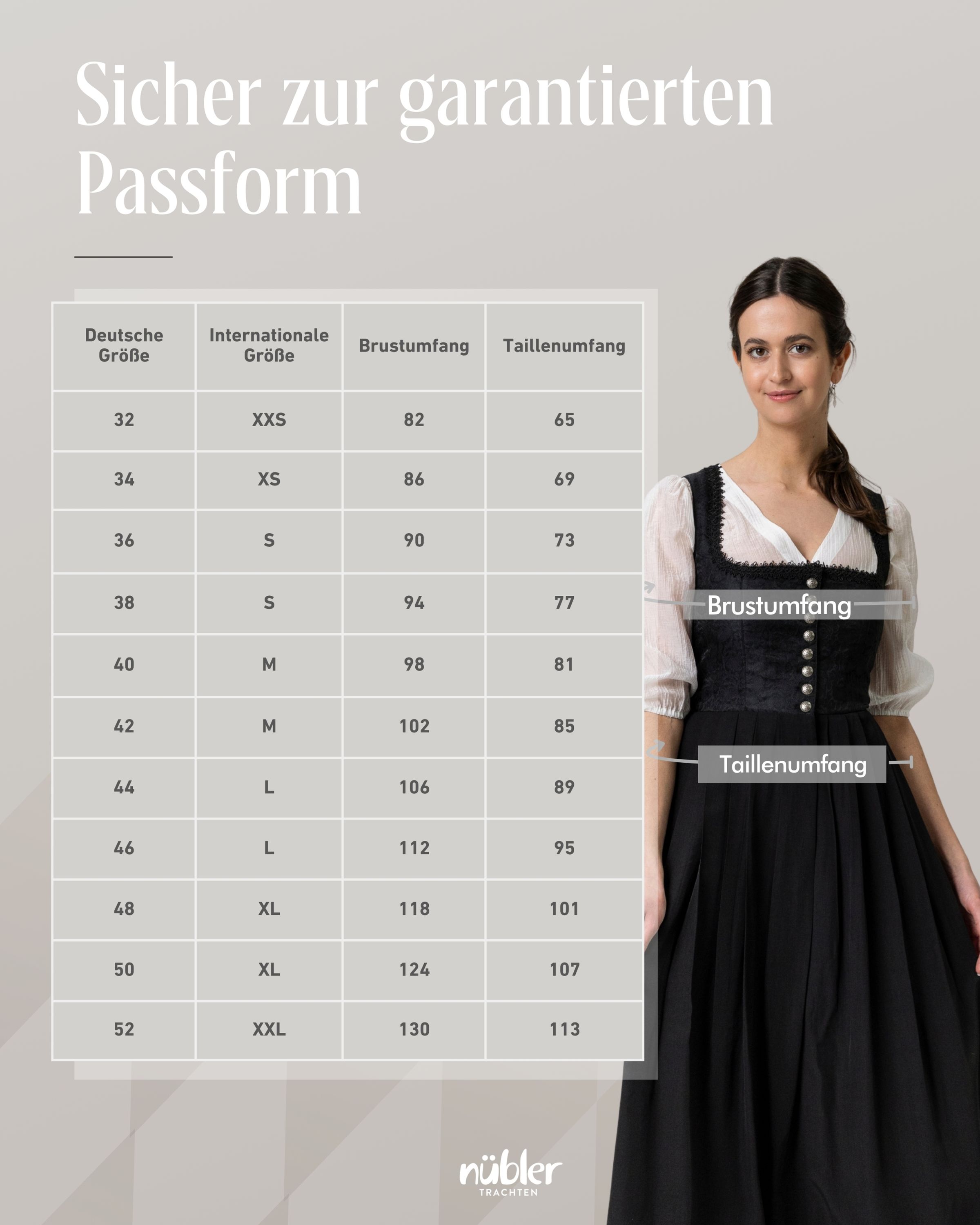 Gastrodirndl Saskia in Schwarz von Nübler