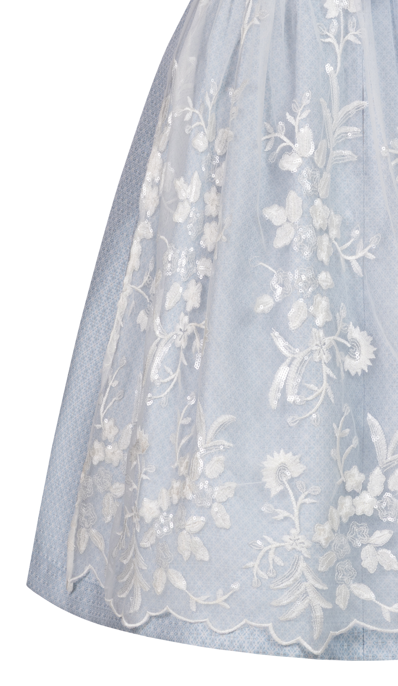 Midi Dirndl Gardi in Eisblau von Nübler