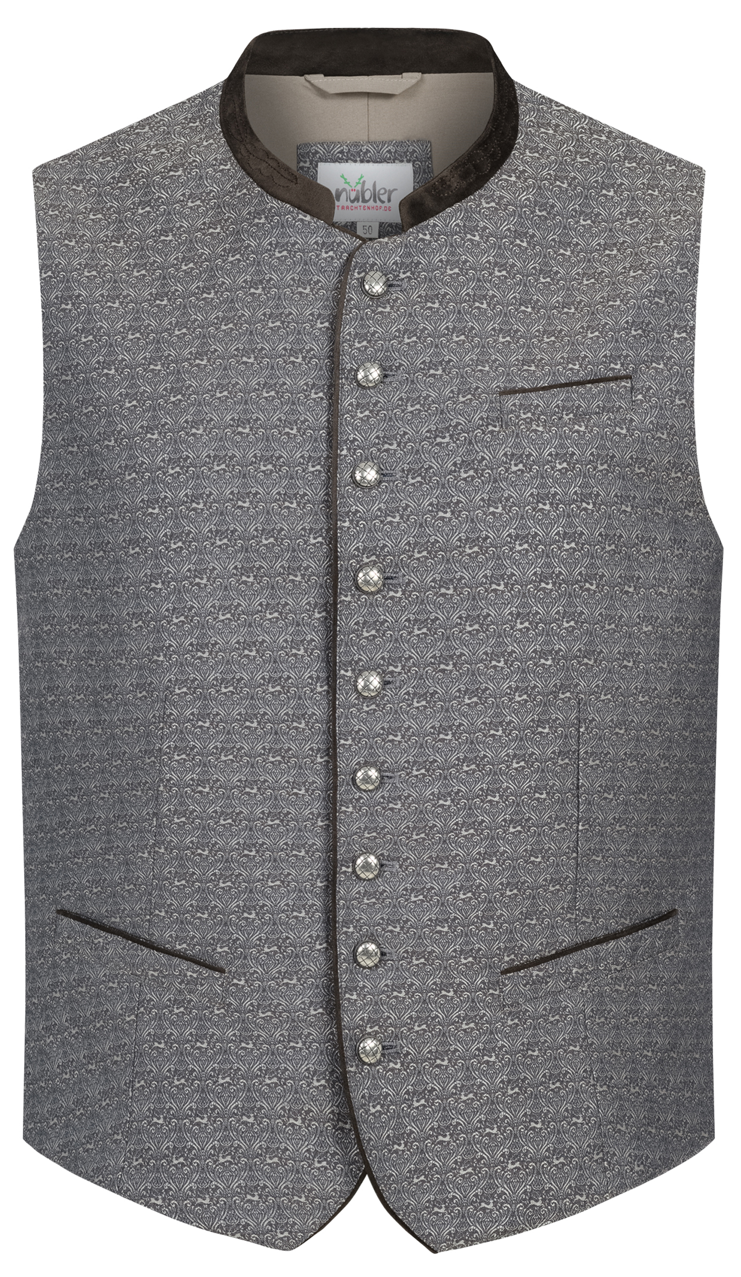 Trachtengilet Walter in Braun-Taupe von Nübler
