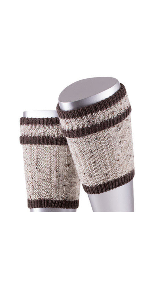 Loferl-Set kurz mit Socken in Natur-Braun meliert von Dirks