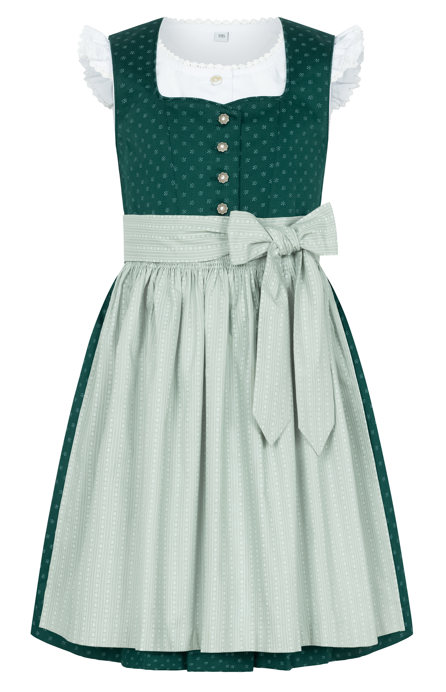 Kinderdirndl Fabia in Tanne-Mint von Nübler