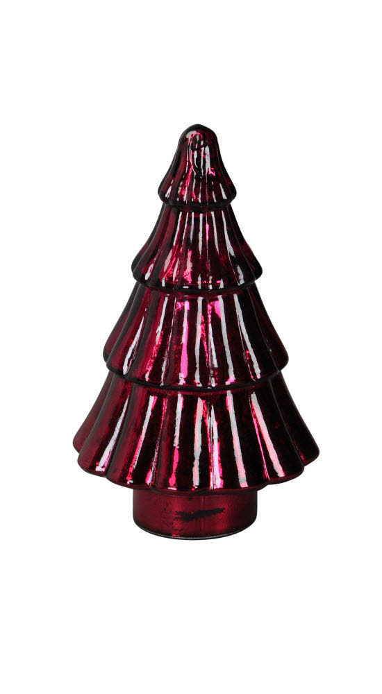 Tannenbaum Klein aus Glas in Pink von Posiwio