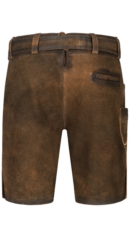 Kinderlederhose kurz Alfons in Braun von Nübler
