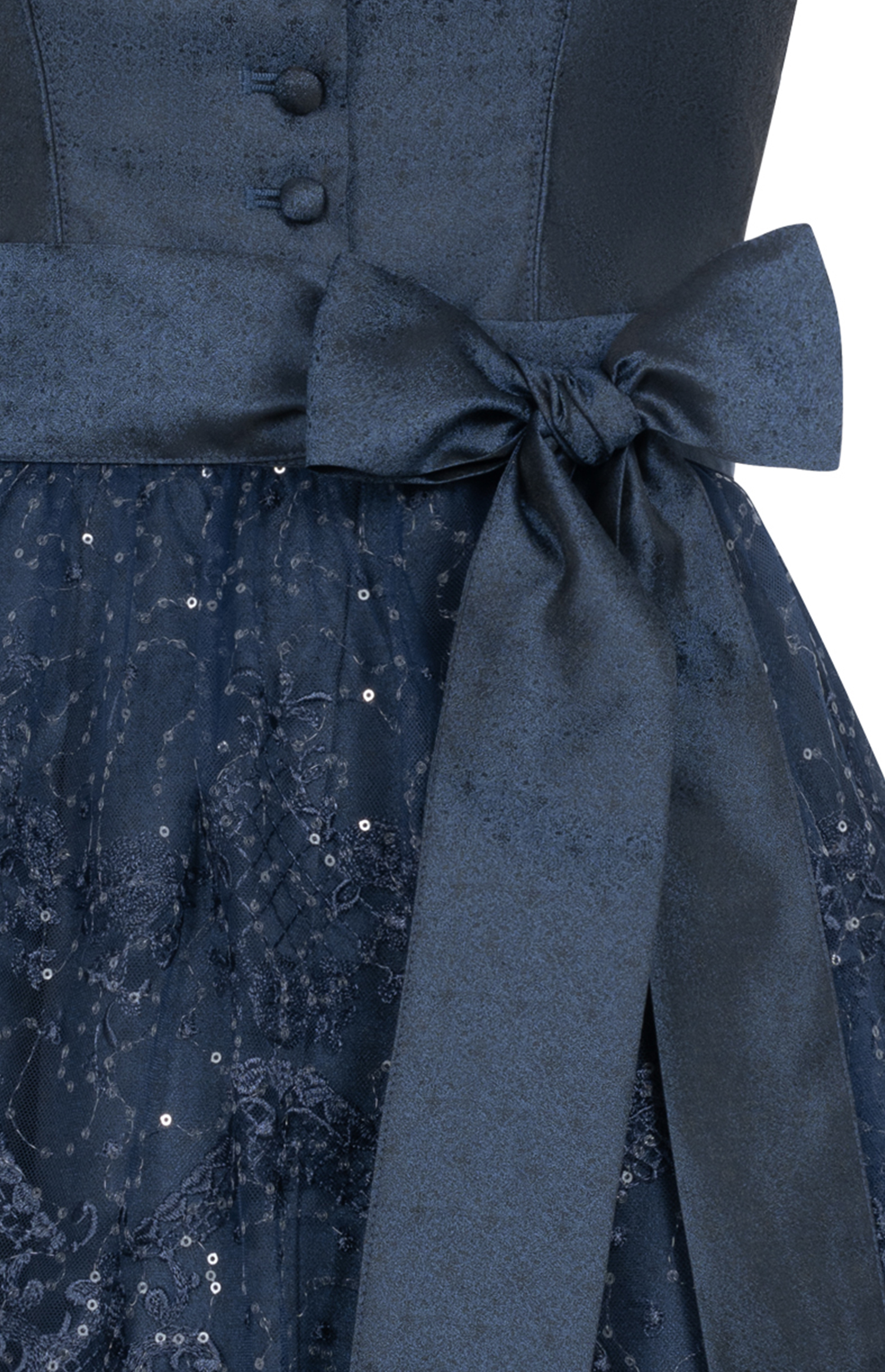 Midi Dirndl Kerala in Marine von Nübler