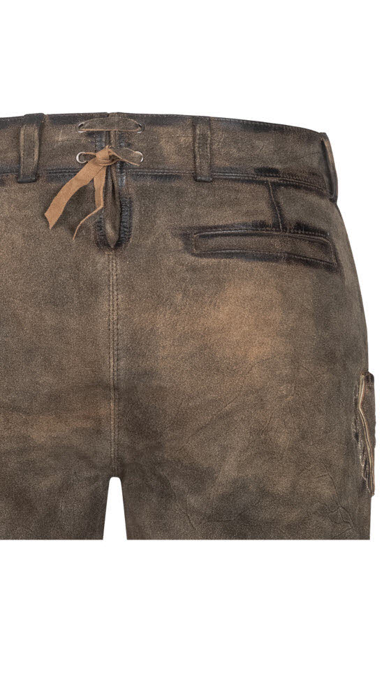 Lederhose kurz Viona L in Hellbraun von Nübler