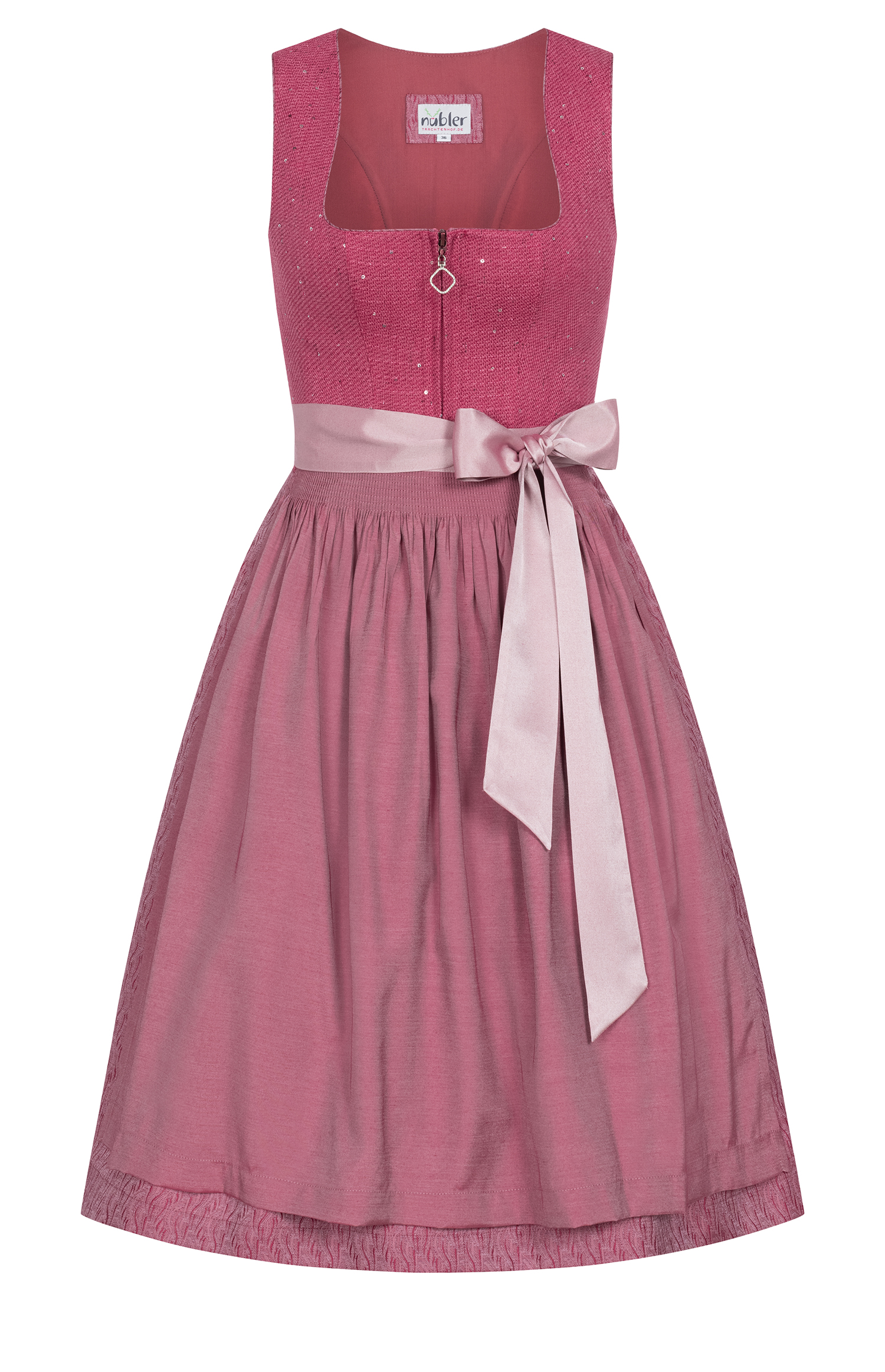 Midi Dirndl Kathe in Waldbeere von Nübler