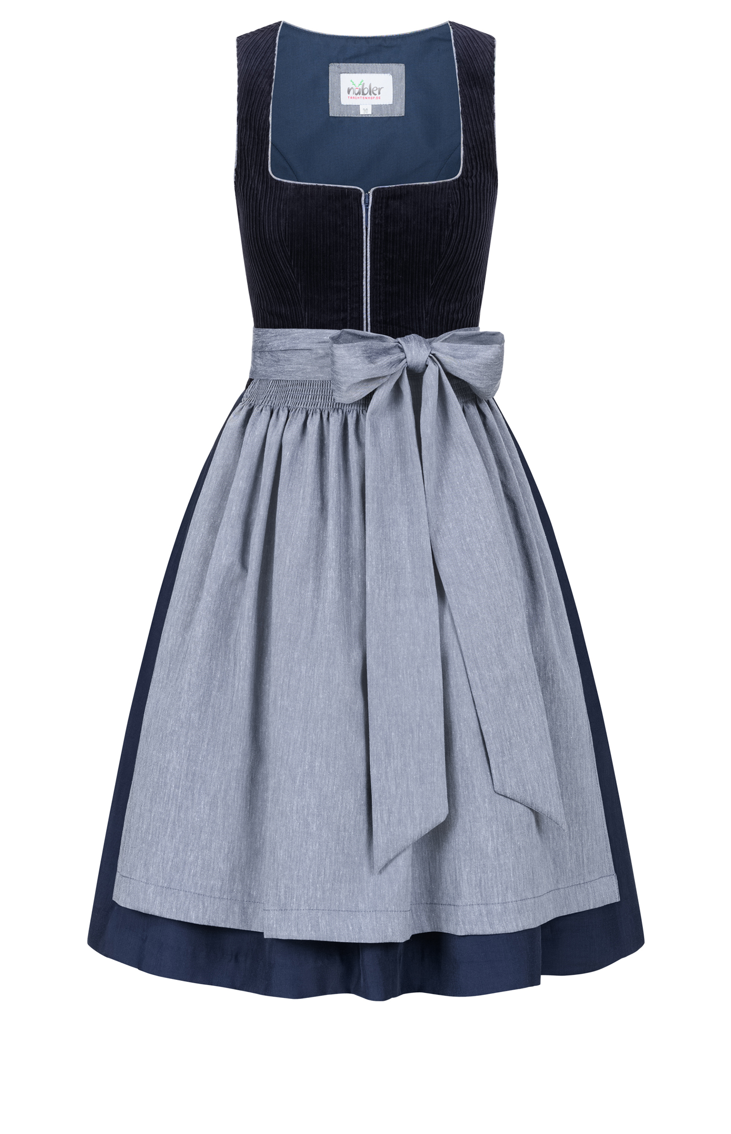 Mini-Dirndl Florentine in Royalblau von Nübler