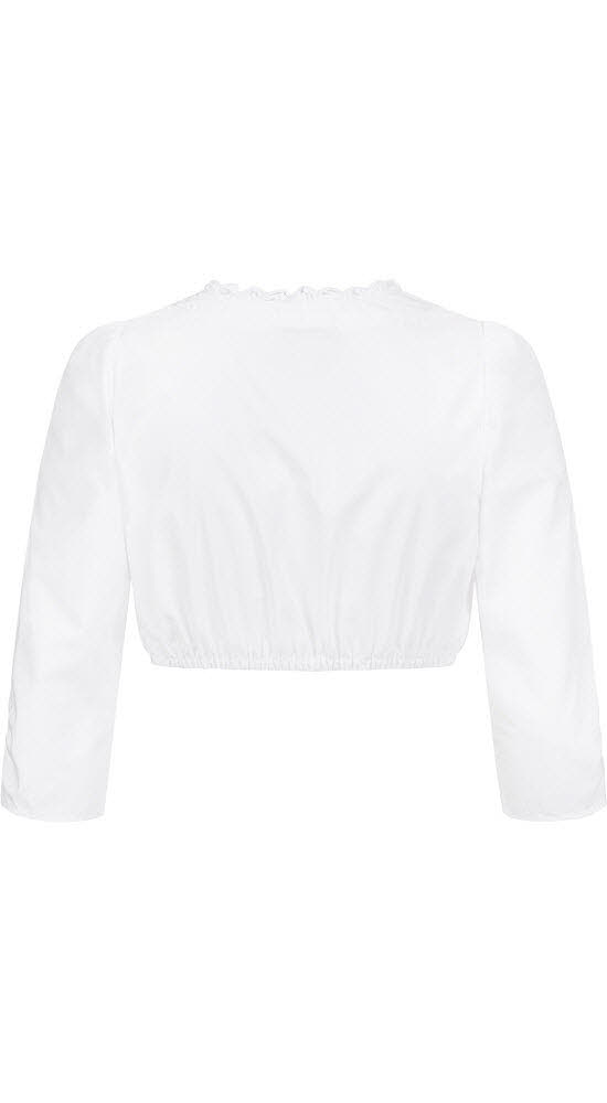 Dirndlbluse 3/4 Arm Isabel in Weiß von Nübler