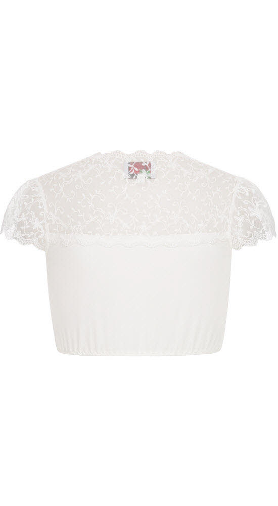 Dirndlbluse Kurzarm Lisa in Creme von Nübler
