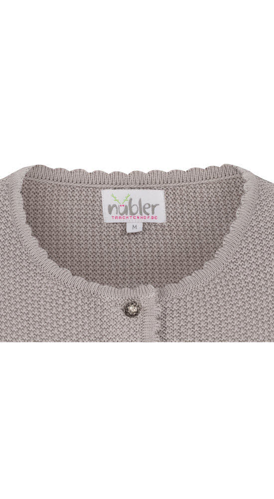 Strickjacke Langarm Yvonne in Silber von Nübler