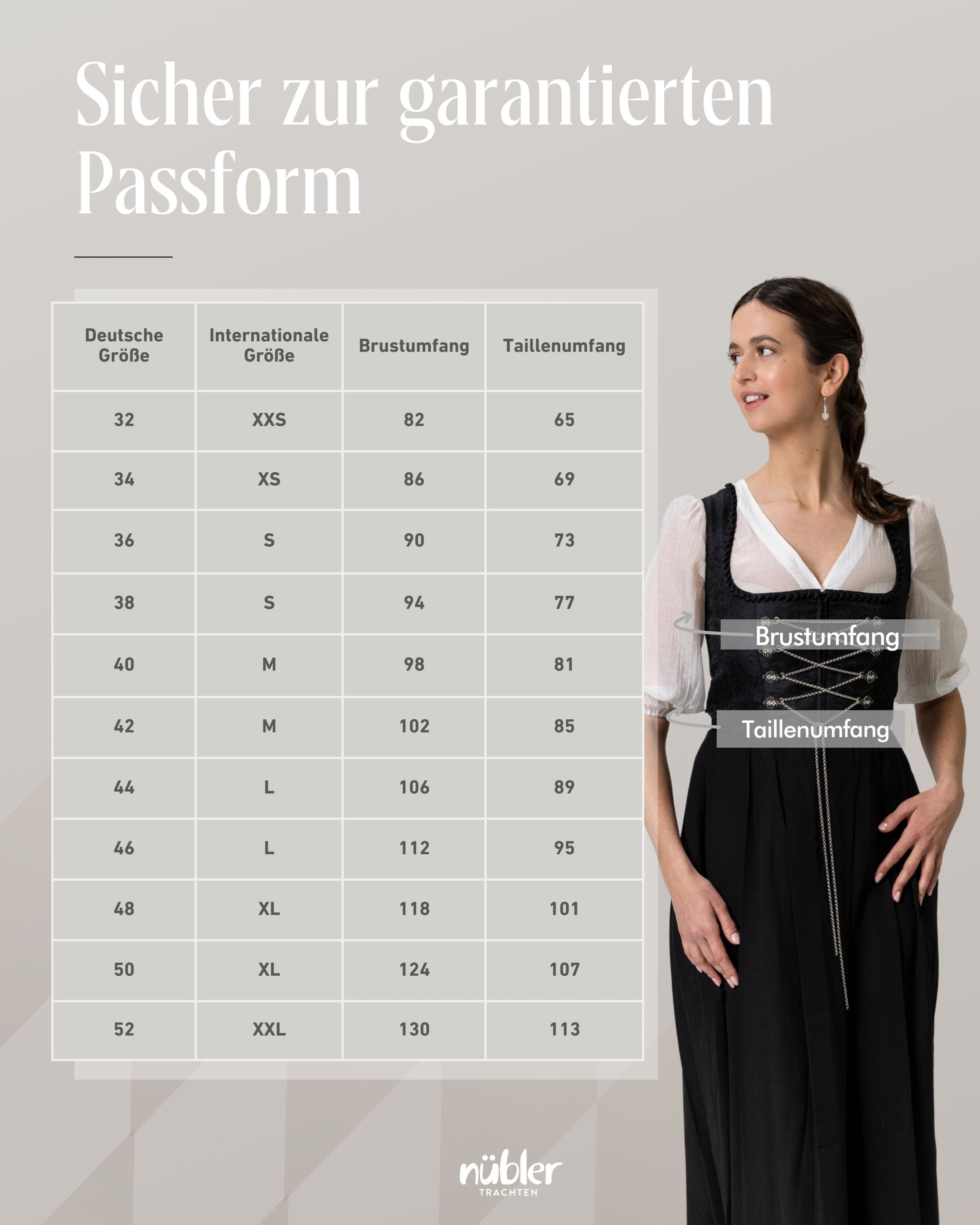 Gastrodirndl Frau Wirtin in Schwarz von Nübler